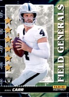 2021 Derek Carr Panini Instant Field Generals - (1 of 2088) (#:FG17) (Stock: 3) - $2.00