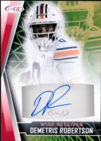 2022 Demetris Robertson Sage - Autograph Red (#:A-DR2) (Stock: 1) - $4.00