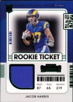 2021 Jacob Harris Panini Contenders - Rookie Ticket Jersey (#:RSV-JHA) (Stock: 1) - $3.00