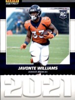 2021 Javonte Williams Panini Instant Year One - Rookie (1 of 1269) (#:15) (Stock: 2) - $2.00