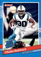 2021 Chuba Hubbard Panini Instant Retro Rated Rookie - (1 of 2231) (#:BW31) (Stock: 3) - $2.00