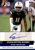 2022 Charleston Rambo Pro Set - Autograph Blue (#:PSA-CR1) (Stock: 1) - $4.50