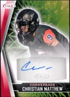 2022 Christian Matthew Sage - Autograph Red (#:A-CM2) (Stock: 1) - $4.00