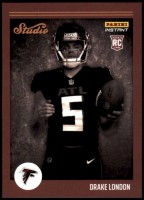 2022 Drake London Panini Instant Studio Rookies - (1 of 911) (#:4) (Stock: 3) - $3.50