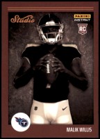 2022 Malik Willis Panini Instant Studio Rookies - (1 of 911) (#:25) (Stock: 3) - $3.00