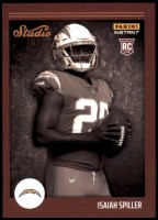 2022 Isaiah Spiller Panini Instant Studio Rookies - (1 of 911) (#:34) (Stock: 1) - $2.00