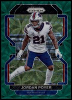 2021 Jordan Poyer Panini Prizm - Green Scope Prizm (#'d to 75) (#:122) (Stock: 1) - $4.00