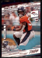 2021 Javonte Williams 	Panini Chronicles - Prestige Update Rookies Red (#'d to 199) (#:226) (Stock: 1) - $3.00