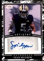 2022 Sean McGrew Sage Artistry - Autograph (#:A-SM2) (Stock: 1) - $4.00