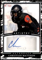 2022 Christian Matthew Sage Artistry - Autograph (#:A-CM2) (Stock: 1) - $4.00