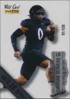 2022 Darrian Beavers Wild Card Matte - 20 Stripe (#'d to 100) (#:29) (Stock: 1) - $3.00