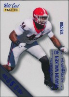 2022 Travon Walker Wild Card Matte - 5 Stripe (#'d to 200) (#:112) (Stock: 2) - $3.50