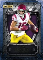 2022 Drake London Wild Card Matte - Weekend Warrior Chase Purple (#'d to 150) (#:14) (Stock: 1) - $3.00