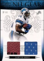 2010 Jahvid Best Playoff National Treasures - NFL Gear Ball and Jersey Card (#'d to 25) (#:6) (Stock: 1) - $5.00