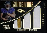 2016 Kenneth Dixon Panini Black Gold - Mother Lode Rookie Triple Jersey Patch Prime (#'d to 99) (#:ML1) (Stock: 1) - $6.00