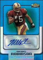 2006 Michael Robinson Finest - Rookie Blue Refractor Autograph (#'d to 299) (#:178) (Stock: 1) - $5.00