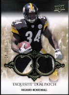 2008 Rashard Mendenhall Exquisite Collection - Dual Patch (#'d to 50) (#:EP44) (Stock: 1) - $7.00