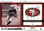 2022 Tyrion Davis-Price Panini Instant Black & White Rookies - (1 of 649) (#:27) (Stock: 1) - $1.50