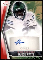 2022 Duece Watts Sage - Autograph Red (#:A-DW) (Stock: 1) - $4.00