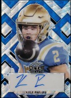 2022 Kyle Philips Leaf Metal Draft - Portraits Wave Blue Autograph (#'d to 25) (#:PA-KP2) (Stock: 1) - $6.00