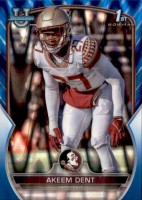 2022 Akeem Dent FSU Bowman Chrome University - Blue RayWave Refractor (#'d to 199) (#:13) (Stock: 1) - $4.00