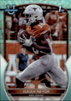 2022 Isaiah Neyor Bowman Chrome University - Aqua Wave Refractor (#'d to 299) (#:56) (Stock: 1) - $3.50