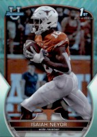 2022 Isaiah Neyor Bowman Chrome University - Aqua Refractor (#'d to 299) (#:56) (Stock: 1) - $3.50