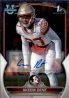 2022 Akeem Dent FSU Bowman Chrome University - Autograph (#:13) (Stock: 1) - $7.50