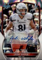 2022 Josh Whyle Bowman Chrome University - Lava Refractor Autograph (#'d to 199) (#:89) (Stock: 1) - $7.50