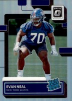 2022 Evan Neal Donruss - Donruss Optic Rated Rookie Preview Silver Prizm (#:P-398) (Stock: 1) - $3.00