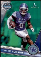 2023 Tayvion Robinson Bowman Chrome University - 1st Bowman Green Refractor (#'d to 99) (#:12) (Stock: 1) - $3.50