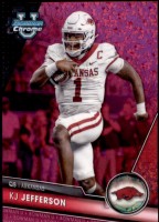 2023 KJ Jefferson Bowman Chrome University - Fuchsia Mini-Diamond Refractor (#'d to 150) (#:97) (Stock: 1) - $3.00