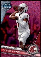 2023 Cameron Ward Bowman Chrome University - Fuchsia Mini-Diamond Refractor (#'d to 150) (#:145) (Stock: 1) - $7.50