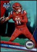 2023 Casey Thompson Bowman Chrome University - Aqua Refractor (#'d to 299) (#:185) (Stock: 1) - $3.00