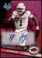 2023 KJ Jefferson Bowman Chrome University - Autograph Fuchsia Mini-Diamond Refractor (#'d to 150) (#:97) (Stock: 1) - $5.50