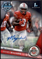 2023 Miyan Williams Bowman Chrome University - Autograph Refractor (#'d to 499) (#:110) (Stock: 1) - $12.50