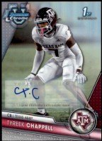 2023 Tyreek Chappell Bowman Chrome University - Autograph Refractor (#'d to 499) (#:117) (Stock: 1) - $5.00