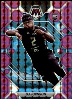 2023 DJ Johnson Panini Mosaic - Rookie Purple Mosaic Prizm (#'d to 49) (#:314) (Stock: 1) - $3.50