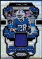 2023 James Cook Panini Prizm - Premier Jersey Prizm (#:PJ-JC) (Stock: 1) - $4.00