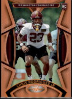 2023 Chris Rodriguez Jr. Certified - Mirror Orange Rookie (#'d to 149) (#:118) (Stock: 1) - $2.50