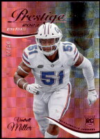 2023 Ventrell Miller Prestige - Rookie Xtra Points Pink (#'d to 25) (#:386) (Stock: 1) - $3.00