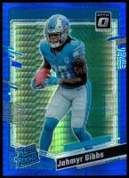 2023 Jahmyr Gibbs Donruss Optic - Rated Rookie Blue Hyper Prizm (#:236) (Stock: 1) - $7.50