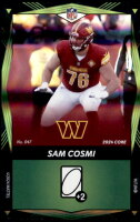 2024 Sam Cosmi UNO Elite NFL - Green Foil (#:47) (Stock: 1) - $0.75