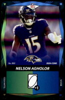 2024 Nelson Agholor UNO Elite NFL - Green/Blue Dual Color Foil (#:3) (Stock: 1) - $1.00