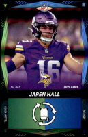 2024 Jaren Hall UNO Elite NFL - Green/Blue Dual Color Foil (#:67) (Stock: 1) - $1.00