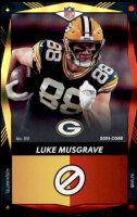 2024 Luke Musgrave UNO Elite NFL - Yellow/Red Dual Color Foil (#:125) (Stock: 1) - $1.00