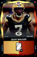 2024 Quay Walker UNO Elite NFL - Yellow/Red Dual Color Foil (#:179) (Stock: 1) - $1.00