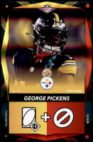 2024 George Pickens UNO Elite NFL - Yellow/Red Dual Color Foil (#:137) (Stock: 1) - $1.25