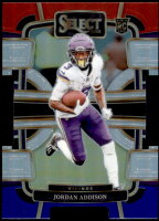 2023 Jordan Addison Select - Rookie Red White and Blue Die-Cut Prizm (#:66) (Stock: 1) - $2.50