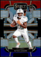 2023 De'Von Achane Select - Rookie Red White and Blue Die-Cut Prizm (#:63) (Stock: 1) - $3.00